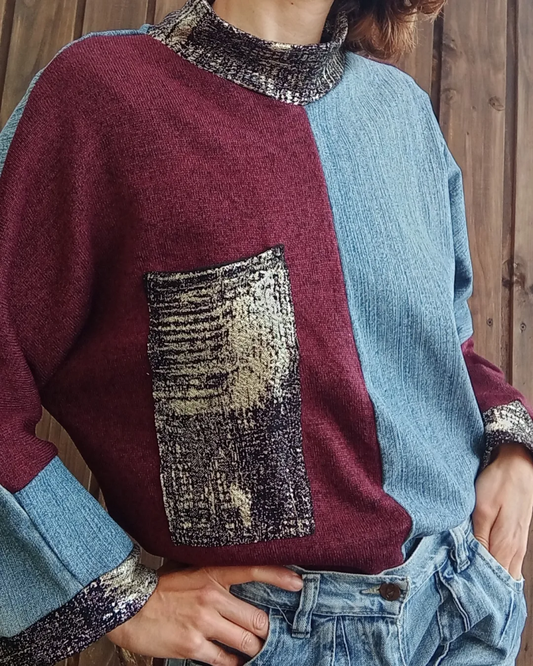 Sweater Fusión upcycling - Imagen 5
