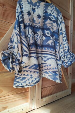 SWEATER PONCHITO ÉTNICO